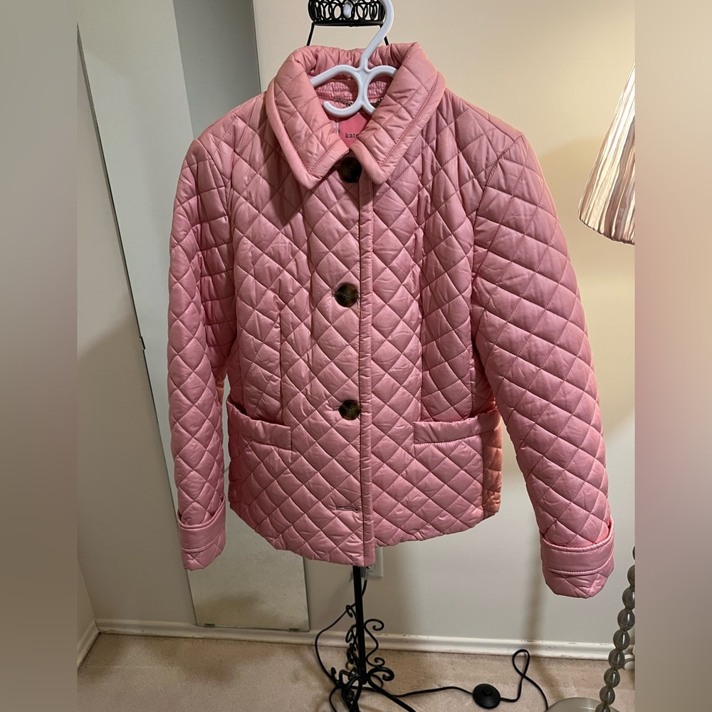 Kate Spade Quilted Pink Puffer Jacket